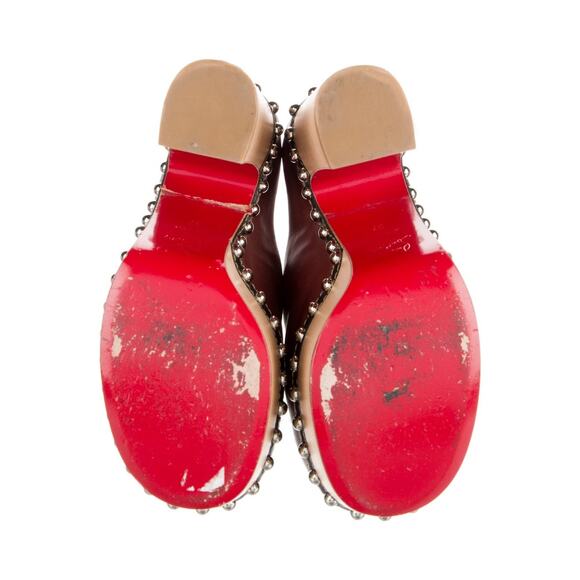 ❤️Christian Louboutin Leather Sherpa Mules❤️ - Picture 5 of 5